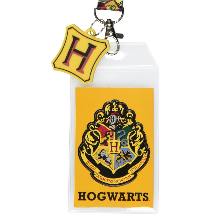 Harry Potter Hogwarts Lanyard Metal Charm ID Card Holder and Collectible  Sticker 