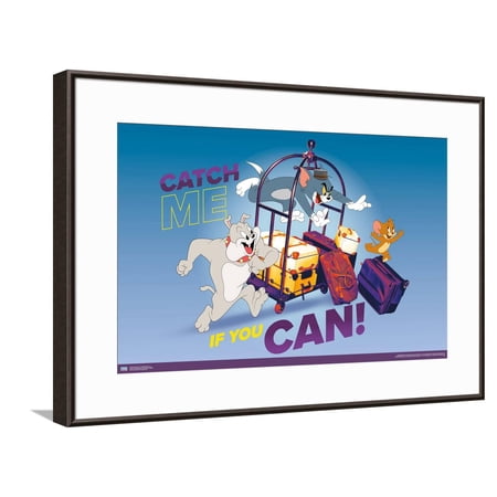 Tom and Jerry - Catch Me If You Can Canvas Wall Poster, 14.725" x 22.375"