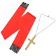 thumbnail image 5 of KAKOWELY 1 juego de cosplay para fiesta de Halloween, estola de sacerdote y colgante de cruz, accesorio de rol de monja, 5 of 5