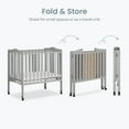 thumbnail image 6 of Dream On Me 2-in-1 Lightweight Folding Portable Crib, Pebble Grey, 6 of 10