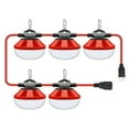 thumbnail image 2 of FungLam Heavy Duty LED Construction String Light, 50 Ft, 5 Lights, 5000 Lumens 50 Watts, Linkable, 2 of 5