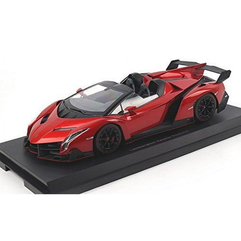 KYOSHO Lamborghini Veneno 1:18スケール 1/18 Kyosho Ousia Lamborghini Veneno Hardtop (Grey w/ Red