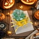 thumbnail image 1 of Decoraciones de Halloween, adornos de Halloween, regalos de Halloween, cristal natural, amatista, grava, cristal blanco, decoración de escritorio, regalo de Halloween, araña de cristal único de plásti, 1 of 6