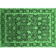 thumbnail image 1 of Ahgly Company Indoor Rectangle Oriental Emerald Green Industrial Area Rugs, 5' x 8', 1 of 4