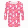 thumbnail image 4 of Godom Funny Halloween T Shirts for Women Graphic Tees Cute Ghost Print Tee Holiday Tops, 4 of 4