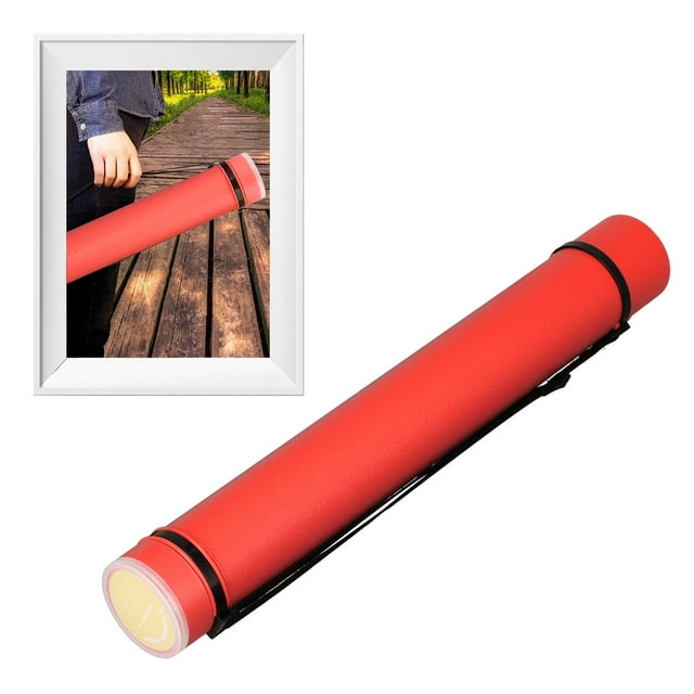 Tube d'Affiche, Tube d'Affiche Extensible Grande Capacité Étanche Antichoc Portable pour Documents avec Sangle