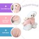 thumbnail image 3 of Suéteres para mascotas, ropa de forro polar con oso, ropa para perros, suéteres cálidos de invierno para cachorros, trajes para gatos pequeños para niños y niñas (rosa), 3 of 5