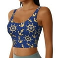 thumbnail image 2 of Fuzoiu Anchors and Nautical Print Women's Sports Vest,U-Back Sports Tank,Gym Vests,Athletic Sleeveless Shirts,Exercise Undershirts,Yoga, Gym, and Dance Wear-Large, 2 of 8