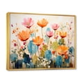 thumbnail image 2 of Designart "Tangerine Taupe Cactus Illustration" Floral Floater Framed Wall Decor, 2 of 7