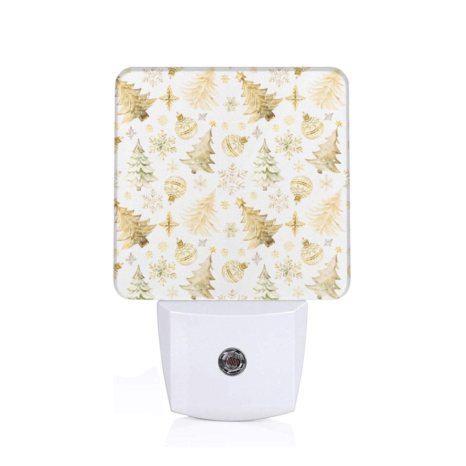 Christmas Tree Sensor Balery Gold Christmas Tree Luz Nocturna LED con Sensor Automático ...