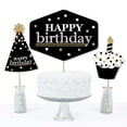 thumbnail image 3 of Big Dot of Happiness Adult Happy Birthday - Gold - Birthday Party Centerpiece Sticks - Table Toppers - Set of 15, 3 of 7