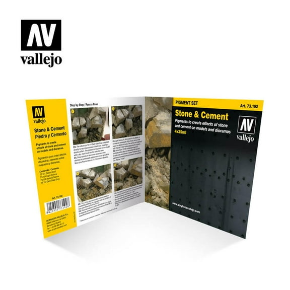 Vallejo Stone & Cement Pigment Set 4 x 35ml Paint