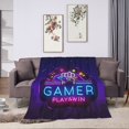 thumbnail image 3 of Gaming Fleece Blankets Boys Girls Throw Blanket Gamepad for Kids Bedding Super Soft 50x40 inch, 3 of 7