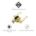 thumbnail image 4 of Design House Scroll Passage 2-Way Universal Hall and Closet Door Lever, Polished Brass, 4 of 11