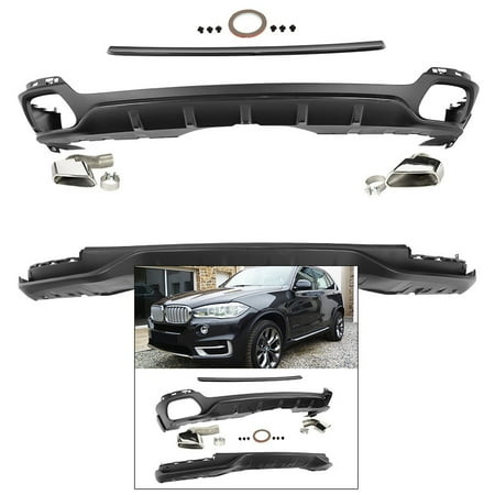 Dtm Spoiler - Front Rear Lip Kit for 2014-2018 BMW X5 Non-sport Roof Spoiler Splitter Air Dam