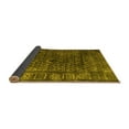 thumbnail image 2 of Ahgly Company Indoor Round Abstract Yellow Contemporary Area Rugs, 8' Round, 2 of 4