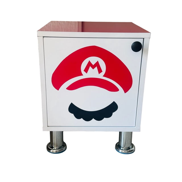 Buro Infantil Niños Mdf Recamara Diseño Mario Bros Rojo
