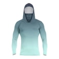 thumbnail image 2 of Mens UPF 50 Long Sleeve Sun Protection Shirts Fishing Hiking Shirts Light Blue 2XL, 2 of 4