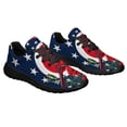 thumbnail image 6 of Ohio Stte Cardinal and Scarlet Carnation Flower Shoes Sneakers Black Size 4, 6 of 7