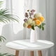 thumbnail image 3 of Jarrón de flores de cerámica blanca para decoración del hogar - 5.12x6.3x2.48 pulgadas | Diseño moderno | Ideal para salón, dormitorio, oficina | Flores frescas o secas | Duradero y fácil de limpiar, 3 of 5