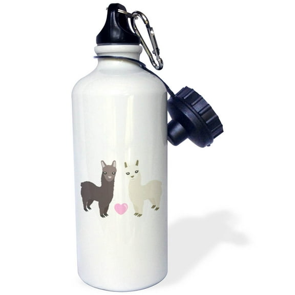 3dRose, Alpaca Love, 21 oz Sports Water Bottle
