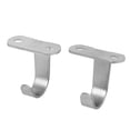 thumbnail image 1 of Gancho Colgador Unique Bargains de acero inoxidable para armario 2Pcs, 1 of 3