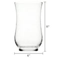 Mainstays Clear Curved Glass Hurricane Candle Holder