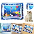 thumbnail image 1 of Tummy Time Water Play Mat Sensorial Juego Con Pescado para Bo Gatos Interiores Rojo, 1 of 9