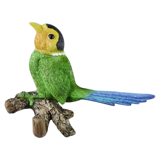 Perchero de resina para colgar ropa, figura decorativa de pájaro, decoración de pared para el hogar 12 cm x 35 cm x 92 cm