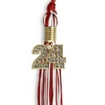 thumbnail image 5 of Endea Graduation Red/White Mixed Color Graduation Tassel with Gold Date Drop, 5 of 11