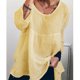 thumbnail image 4 of Color sólido Bambú Cáñamo Manga larga Ropa de mujer Eccomum Verde XXXL, 4 of 5