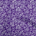 thumbnail image 1 of oneOone Georgette Viscose Purple Fabric Jacobean Floral Fabric For Sewing Printed Craft Fabric By The Yard 42 Inch Wide, 1 of 4