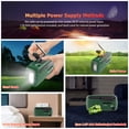 thumbnail image 3 of Radio de emergencia Manivela Radio solar 1200mAh Energía portátil recargable, 3 of 4