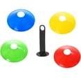 thumbnail image 3 of 10Pcs Agility Football Cones w/Holder, Agility Football Replacement Cones, 3 of 8