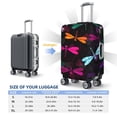 thumbnail image 4 of Fotbe Colorful Dragonflies Funda Protectora para Equipaje, Antirrayones y Resistente a la Suciedad, Compatible con Maletas de 18 a 32 Pulgadas-X-Large, 4 of 7