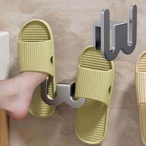 Amzcrzy Vêtements & Armoire de rangement, Ml Slippers Organizer Mur suspendu sans perçage auto-adhésif sac de chaussures pour porte armoire salle de bains porte-chaussure de cuisine