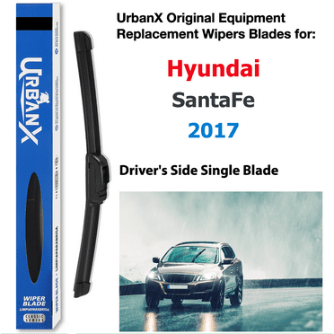 Urbanx 2-In-1 All Seasons Water Repellency Original Equipment Replacement Wiper Blades For 2017 Hyundai Santafe 20" Driver Side