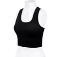 thumbnail image 5 of Women's Sleeveless Racerback Crop Tank Top Camisole Backless Scoop Neck Shirts 2024, 5 of 5