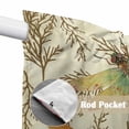 thumbnail image 4 of Vintage Dragonfly Swag Curtains for Kitchen/Bedroom/Living Room, Vintage Brown Tree Branch Scalloped Curtains 63 Inch Long, Rod Pocket Window Swag Topper Curtains Valances 2 Panels Set 36"x63", 4 of 8
