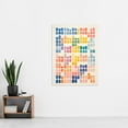 thumbnail image 2 of Pastel Abstract Geometric Calming Artwork Watercolour Minimalist Extra Large XL Wall Art Poster Print, 2 of 5