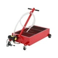 thumbnail image 2 of AKDSteel Low Profile Rolling Waste Oil Drain Pan, Portable Oil Change Cart with Folding Handle and Hose for Trucks, RVs & Buses, 2 of 7