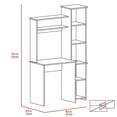 thumbnail image 6 of Newboti Furniture Nashville Writing Desk, Six Shelves 72984, 6 of 6