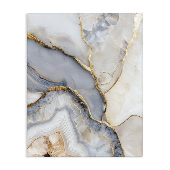 Stupell Industries Art Deco Glimmering Layers of Agate Canvas Art, 16 x 20, by Svetlana Aleynikova