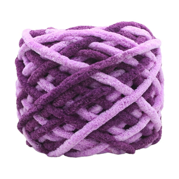 Fiudx Hilo Tejido a Mano, Diseño Grueso de Barra de Hielo, Hilo de Crochet Suave y Brillante, Manualidades para Bufandas y Suéteres, Versátil para Accesorios y Decoración Del Hogar, Rollo de 100 G y