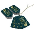 thumbnail image 3 of Inkdotpot Gold Foil Paper Hang Tags Kiss The Miss Goodbye Bridal Shower Favor Tags 100 Pack, 3 of 6