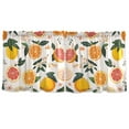 thumbnail image 7 of Yayeee Kitchen Curtains Tier Set of 2 Light Filtering 57"x24" Over Sink Window Panels, Orange Slices, 7 of 7