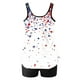 thumbnail image 5 of Trajes de baño tankini para mujer Trajes de baño de dos piezas con espalda de tiras y estampado conservador para mujer Traje de baño de dos piezas para mujer, 5 of 6