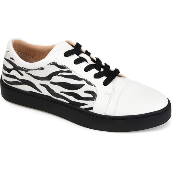 Journee Collection Womens Casual and Fashion Sneakers 8 Zebra