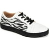 Journee Collection Womens Casual and Fashion Sneakers 6.5 Zebra