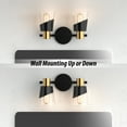 thumbnail image 4 of LIGHTINN 2-Light Bathroom Vanity Dimmable Lights with Clear Glass Shade, Bathroom Light Fixture Over Mirror E26, 4 of 6